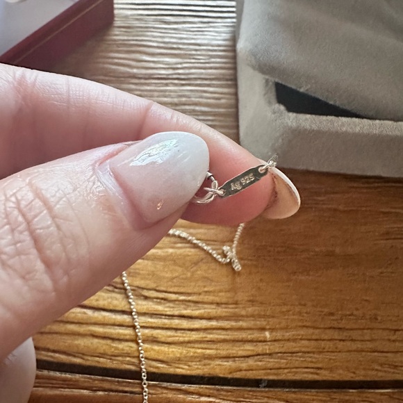 Tiffany Sterling Silver Twist Knot Earrings and Matching Pendant, w/16" Chain - Picture 6 of 8